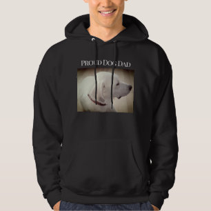 Proud Dog Dad Cute White Dog Profile Photo Hoodie