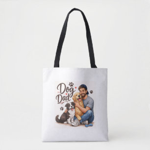 Proud Dog Dad Tote Bag – Cute Dog Lover Gift Bag