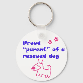 proud dog keychain
