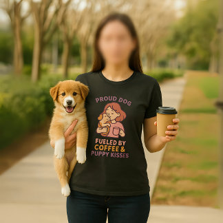 Proud Dog Mom - Cute Funny Pet Lover T-Shirt