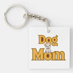 Proud Dog Mom Mother's Day Double-Sided Keychain