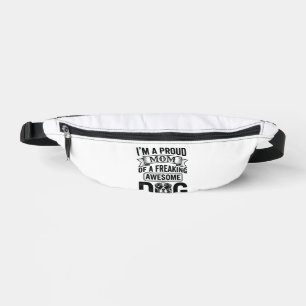 Proud Dog Mom Vintage Engraving Vector Design_1 Fanny Pack