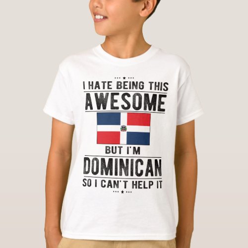 Proud Dominican Flag Dominican Republic Heritage T_Shirt