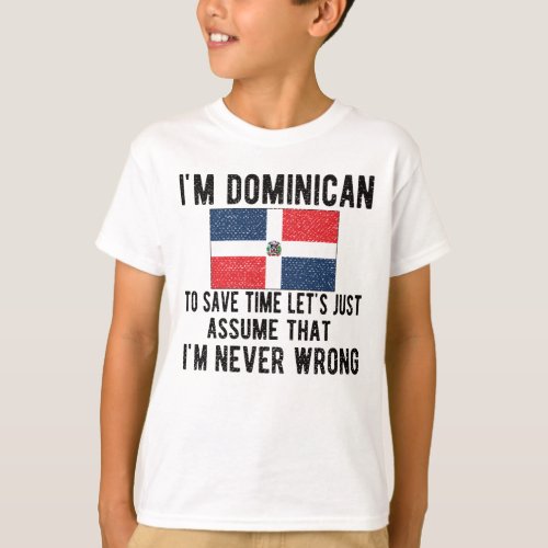 Proud Dominican Roots Dominican Republic Flag T_Shirt