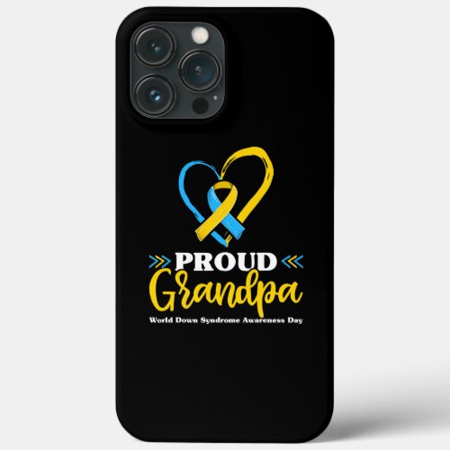 Proud Down Syndrome Grandpa Awareness Grandad  iPhone 13 Pro Max Case