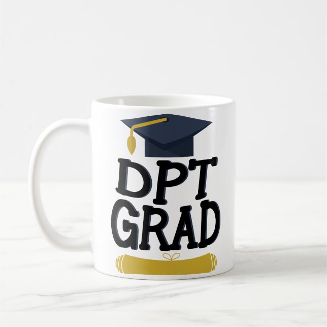 Proud DPT Grad Doctor Of Physical Therapy Mug (Left)