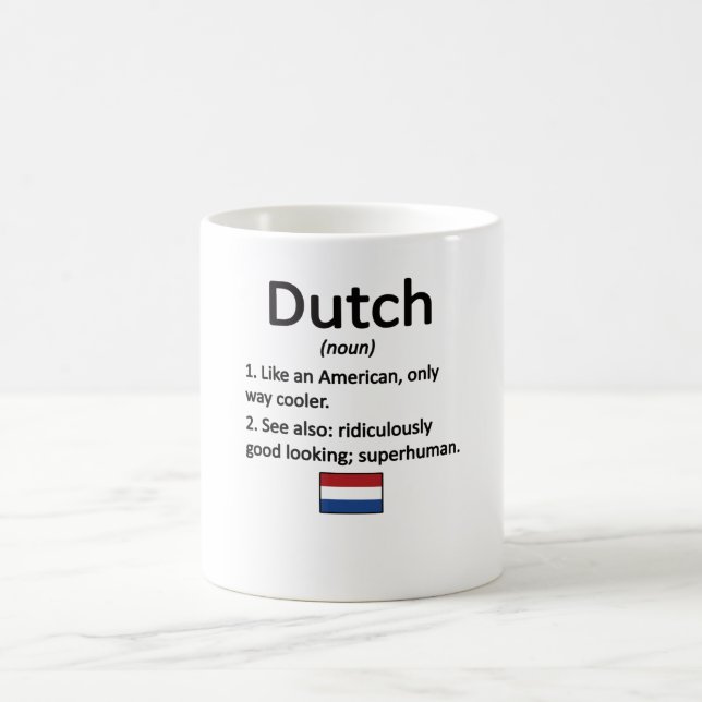 Proud Dutch Roots Netherlands Flag Dutch Heritage Coffee Mug (Center)