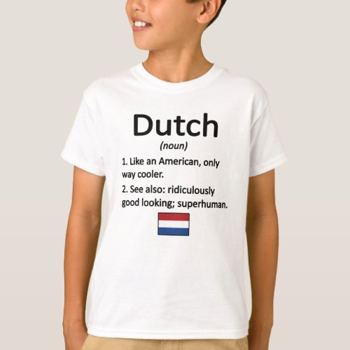 Proud Dutch Roots Netherlands Flag Dutch Heritage T_Shirt
