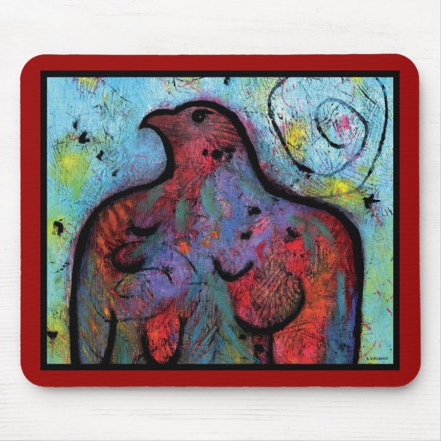 Proud Eagle Mousepad - 9.25" x 7.75" (Front)