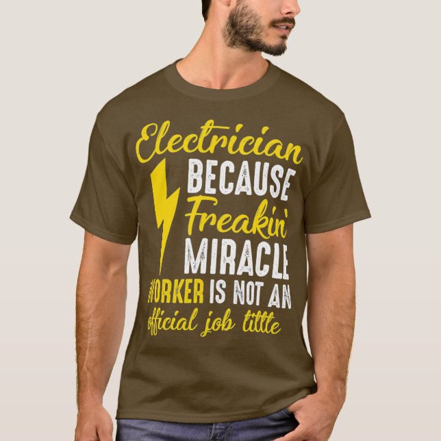 Proud Electrician T-Shirt (Front)