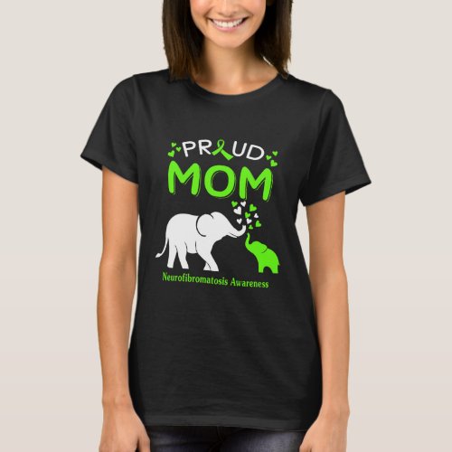 Proud Elephant Mom NEUROFIBROMATOSIS AWARENESS  T_Shirt