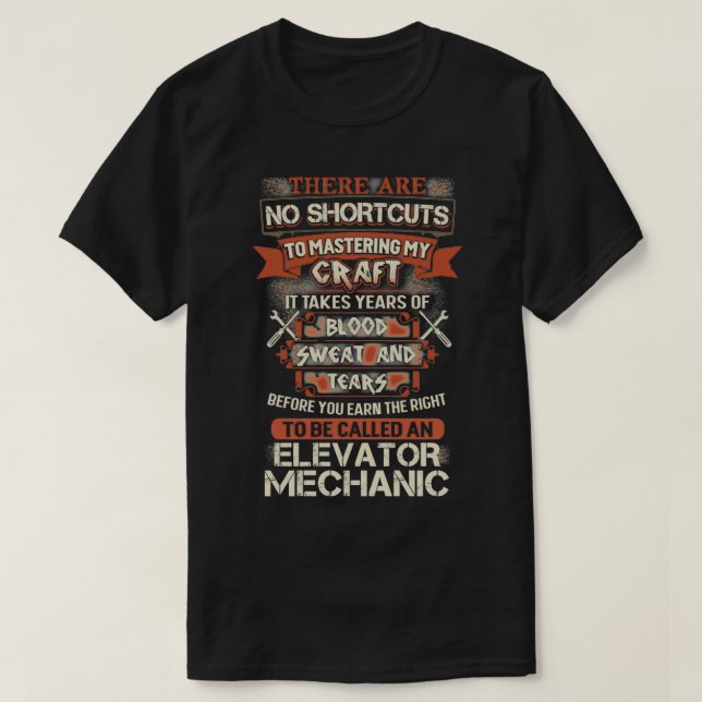 Proud Elevator Mechanic 1  T-Shirt (Design Front)
