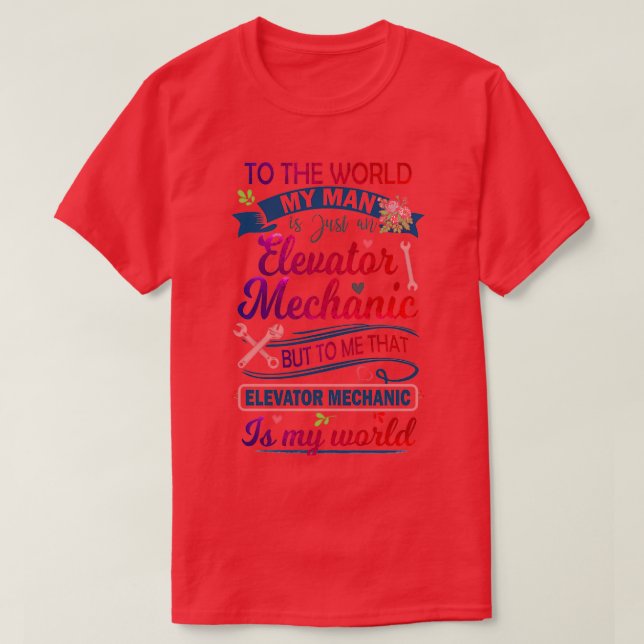 Proud Elevator Mechanic 2  T-Shirt (Design Front)