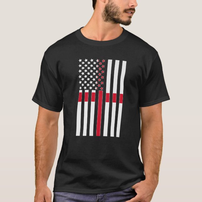 Proud English American Boy Girl Uncle England US F T-Shirt (Front)