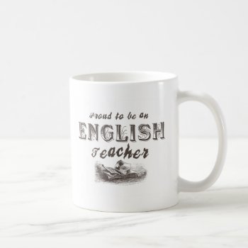 Proud English Teacher Victorian Coffee Mug by teachertees at Zazzle