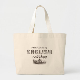 Proud English Teacher Victorian Large Tote Bag