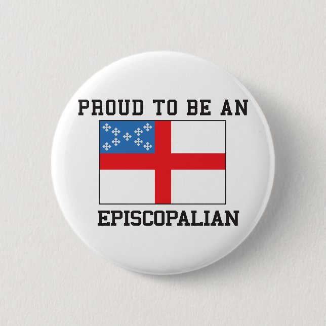 Proud Episcopalian Button (Front)