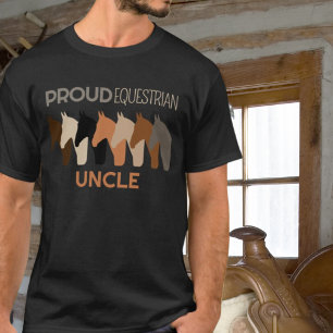 Proud Equestrian Uncle T-Shirt