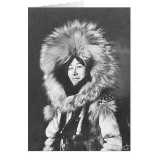 Proud Eskimo Woman - 19th Century Photo (Front)