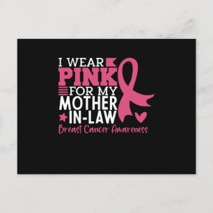Proud Family Breast Cancer Warrior Mother-in-Law Postcard