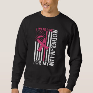 Proud Family Breast Cancer Warrior Mother-in-Law Sweatshirt