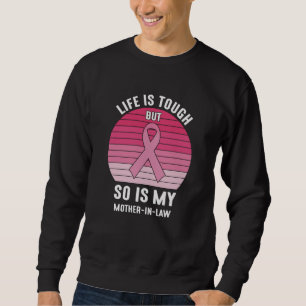Proud Family Breast Cancer Warrior Mother-in-Law Sweatshirt