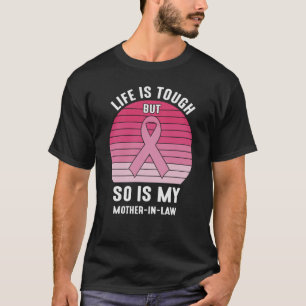 Proud Family Breast Cancer Warrior Mother-in-Law T-Shirt