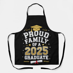 Proud Family Of A 2025 Graduate Graduation Apron