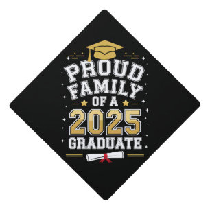Proud Family Of A 2025 Graduate Graduation Graduation Cap Topper