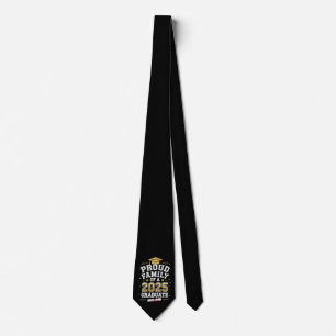 Proud Family Of A 2025 Graduate Graduation Neck Tie
