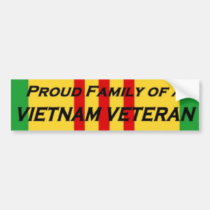 Proud Family of a Vietnam Veteran Bumper Sticker