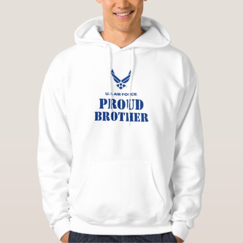 Proud Family  Small Air Force Logo  Name Hoodie