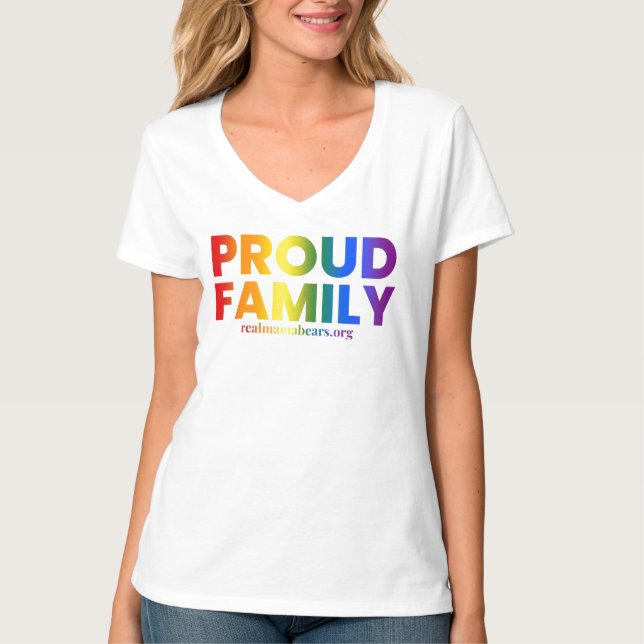 Proud Family V Neck T Shirt (Front)