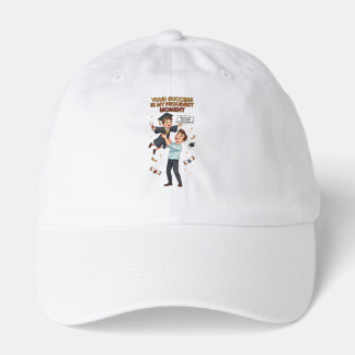 Proud Father Celebrating Child's Graduation Succes Hat