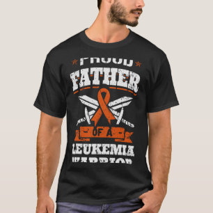 Proud Father Of A Leukemia Warrior Dad Awareness R T-Shirt