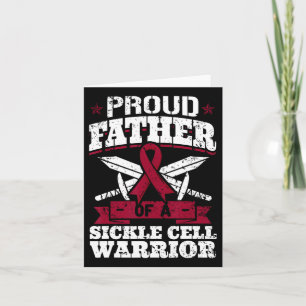Proud Father Of A Sickle Cell Warrior Scd Awarenes Card