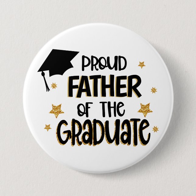 Proud Father of the Graduate Button (Front)