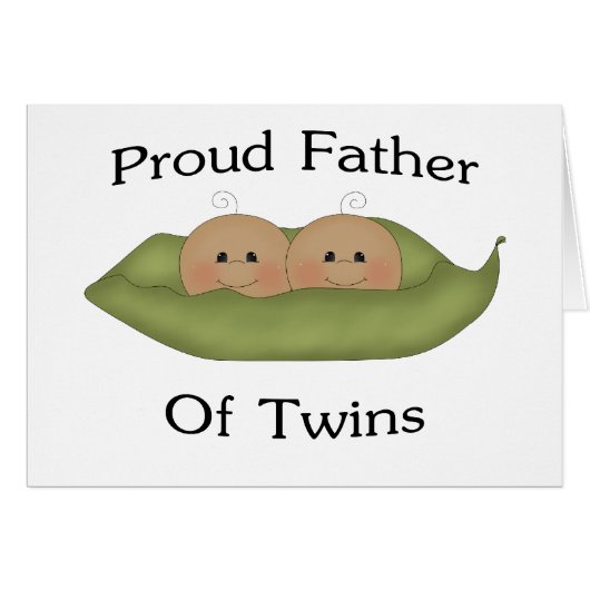 Proud Father Of Twins Cards (Front Horizontal)