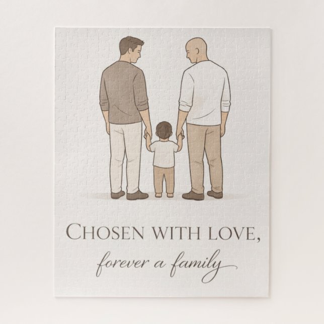 Proud fathers LGBTQ Jigsaw Puzzle (Vertical)