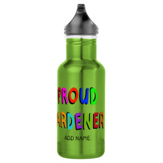 Proud Female Gardener Stainless Steel Water Bottle