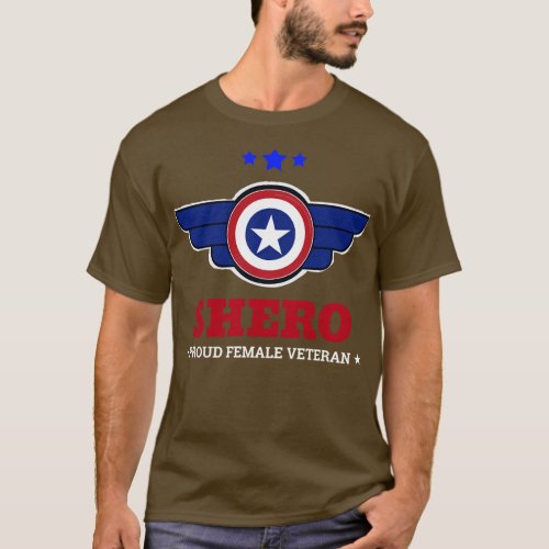 Proud female veteran  T_Shirt