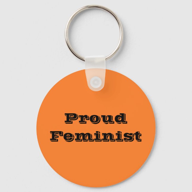 Proud Feminist Keychain (Front)