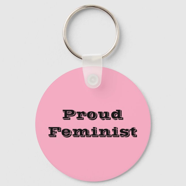 Proud Feminist Keychain (Front)