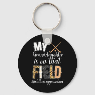 Proud Field Hockey Grandma Field Hockey Player Gra Keychain