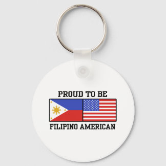 Proud Filipino American Keychain