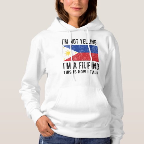 Proud Filipino Flag Philippines Roots Filipino Hoodie