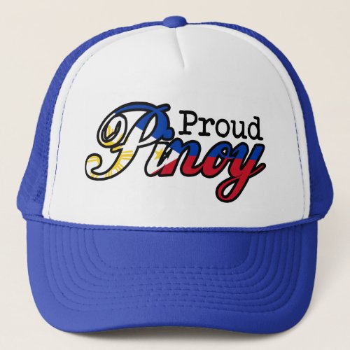 Proud Filipino Pinoy Trucker Hat