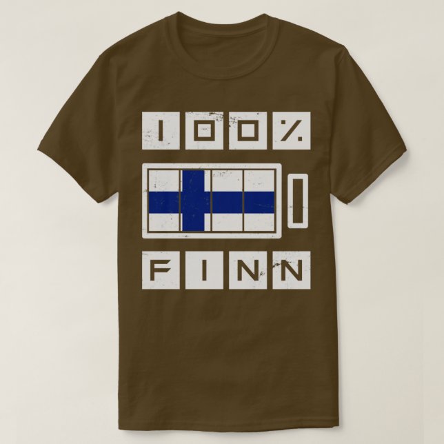 Proud Finn Gift Finland T-Shirt (Design Front)