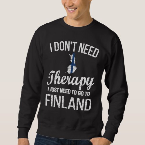 Proud Finnish Heritage Finland Roots Finnish Flag Sweatshirt