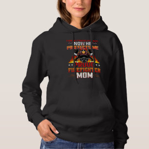 Proud Firefighter Mom Patriotic Usa Firefighters Hoodie